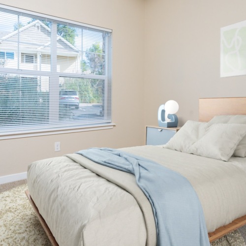 Beautiful bedrooms to fit every need Bedroom with natural lighting and high ceilings